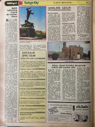 MİLLİYET GAZETESİ TURİZM EKİ (TURKISH NEWSPAPER) - 22 MAYIS 1981 -AFYON-KÜTAHYA-DÜĞÜN DERNEK GİBİ TOPLUMSAL OLAYLARIN KAPLICALARDA DEĞERLENDİRİLDİĞİ BİR İLİMİZ-Batı Anadolu’nun diğer bölgelere açılan kapısı olan kent-KÜTAHYA-ADI İLGİNÇ BİR EFSANE İLE BÜTÜNLEŞEN ÇİNİCİLİKLE ÜNLÜ EŞSİZ TARİHİ ESERLER VE YERALTI ZENGİNLİKLERİNE SAHİP BİR İLİMİZ-NERELERE GİDİLİR-Sağlık turizminde önemli bir merkez: Afyon-KAPLICALAR ŞİFALI SULAR-NASIL GİDİLİR-AFYON’UN İLÇELERİ-NERELERE GİDİLİR (KÜTAHYA)-KÜTAHYA’NIN İLÇELERİ Alt başlıklar: Afyon Kalesi-Sandıklı Kalesi-Antik Merkezler-Akreolotik Alanlar-Gazlı Göl Kaplıcası-Gecek Kaplıcası-Ömerli Kaplıcası-Hüdai Kaplıcası-Heybeli Kaplıcası-Uyuz Hamamı-Afyonkarahisar Maden Suyu-Dolgulu Köfte-Ağızıaçık Böreği-Çay-Sandıklı-Bolvadin-Kütahya Kalesi-Dumlupınar Anıtı-Üçayak Ka­lan­tıları-Agara (Pazar Yeri)-Tiyatro ve Stadyum-Hıdırıl­lık Mescidi-Hezar Dinari-Gediz-Simav-Emet-Tavşanlı