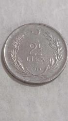 1975  TÜRKİYE  2 1/2   LİRA