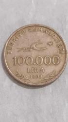 1999  TÜRKİYE  100.000  LİRA