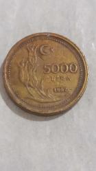 1997  TÜRKİYE  5000  LİRA
