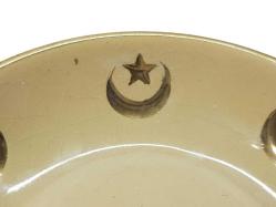 OSMANLI DÖNEMİ AY YILDIZLI PORSELEN TABAK