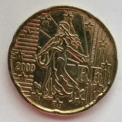 FRANSA   2000    20 EURO CENT