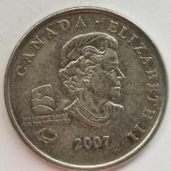 KANADA  2008   25  CENT  HATIRA  X Kış Paralimpik Oyunları, Vancouver 2010 - Tekerlekli Sandalye Körling