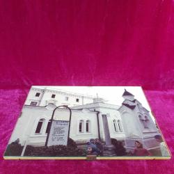 VINTAGE ORJİNAL ÇERÇEVESİNDE YALTA LIVADIA PALACE VE ÇOCUKLAR TEMALI 18 x 24 cm RENKLİ HATIRA FOTOĞRAF