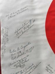 2. Dünya Savaşı Pasifik Cephesi Peleliu Muharrebesi İpek Japon Bayrak