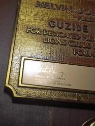 Lions International Plaket