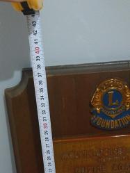 Lions International Plaket