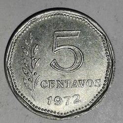 ARJANTİN  1972  5 CENTAVOS