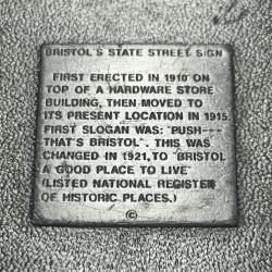 ABD Bristol Virginia Madalyon/Plaket