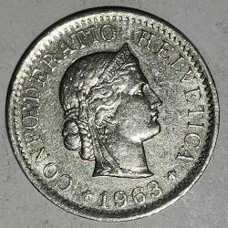 İSVİÇRE  1963    5  RAPPEN