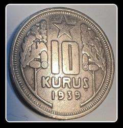 1939 10 KURUŞ (TCM3910) KM#863