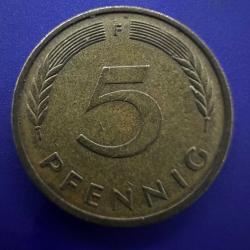 Almanya 5 Pfennig 1981 F.