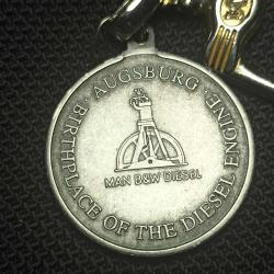 Rudolf Diesel Madalyon / Anahtarlık