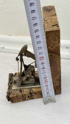 MASA SÜSÜ PLAKET PETROL POMPASI BRONZ