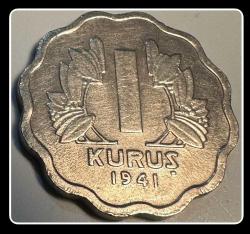 1941 - 1 Kuruş “Az Bulunur/S” TCM141 - KM#867