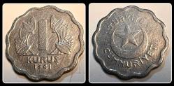 1941 - 1 Kuruş “Az Bulunur/S” TCM141 - KM#867