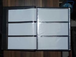 3 gözlü kağıt para albüm yirmi sayfa 120 adet para alır