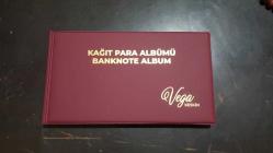 Kağıt para mini albüm yirmi sayfa 40 adet para alır