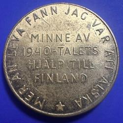 İsveç Finlandiya’ya Yardım Madalyonu. Minne av 1940-talets hjälp till Finland. Numista Rarity index: 73  Detay Bilgi İçin Ürün Açıklamasına Bakınız.