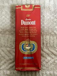 1970-1980 Dönemi DUMONT 120's Kolleksiyonluk sigara pakedi kapalı açılmamış U.S.A.