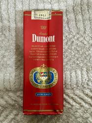 1970-1980 Dönemi DUMONT 120's Kolleksiyonluk sigara pakedi kapalı açılmamış Avrupa Etiketli Amerikan U.S.A.