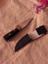 LOT.12 » Mini bıçak formunda çakı çelik. kabze boynuz