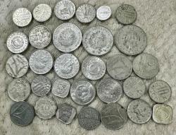 Eski Dönem 50 Adet yabancı madeni paralar