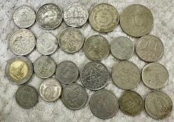 Eski Dönem 50 Adet yabancı madeni paralar