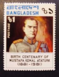 1981 BANGLADEŞ ATATÜRK ÜN DOĞUMUNUN 100.YILI MNH