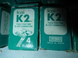 ANTİKA KAİ K2 JAPON MALI KARTUŞLU TRAŞ MAKİNEİS SABİT BAŞLIKLI ÇİFT BIÇAKLI 2 MAKİNE ve 150 ADET KAERTUŞ HEPSİ SIFIR ORJİNAL KULLANILACAK DURUMDA YÜKSEK KALİTELİ+ÜCRETSİZ KARGO