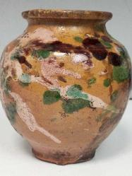 Antika Çok Yaşlı Sırlı Kınık Toprak Küp