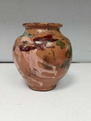 Antika Çok Yaşlı Sırlı Kınık Toprak Küp