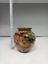 Antika Çok Yaşlı Sırlı Kınık Toprak Küp