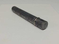 Antika Orijinal Osmanlı Dönem Kubur ve İçinde 2 Yaprak 4 Sayfa El Yazması