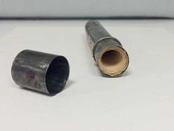 Antika Orijinal Osmanlı Dönem Kubur ve İçinde 2 Yaprak 4 Sayfa El Yazması