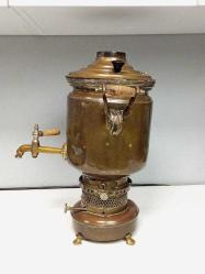 Antika Fransız Bakır Gazyağlı Semaver