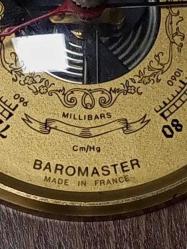 Antika Fransız Ahşap El Oyması Barometre