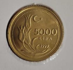 5000  LİRA 1999 ÇİL