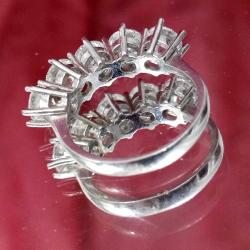 GÜMÜŞ ZİRKON TAŞLI YÜZÜK 4,95 GR AĞIRLIK  ÖLÇÜ 17