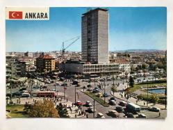 ANKARA KARTPOSTAL - KIZILAY MEYDANI - YAZILI - 7045