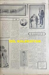 Osmanlıca Akbaba Mizah Dergisi-Gazetesi, Orijinal Dönem Basım, (Ottoman Magazine-Newspaper) - 11 Kasım (Teşrin-i Sani) 1926 - Sayı: 411 - Karikatürist Ramiz Gökçe'nin Venizelos'u Tasvir Eden Çalışması: Venizelos Yunanistan'da İşe Başlıyor! 