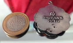 DIŞBANK'IN 25.YILI ANISINA YAPILMIŞ 925 AYAR GÜMÜŞ KOLYE UCU ANAHTARLIK 13,67 GR
