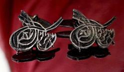 TUĞRALI GÜMÜŞ KOL DÜĞMELERİ