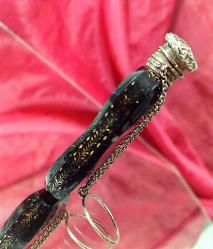 ANTİKA KOKU ŞİŞESİ GÜMÜŞ KAPAKLI