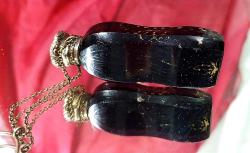 ANTİKA KOKU ŞİŞESİ GÜMÜŞ KAPAKLI