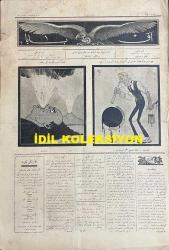 Osmanlıca Akbaba Mizah Dergisi-Gazetesi, Orijinal Dönem Basım, (Ottoman Magazine-Newspaper) - 8 Mart 1926 - Sayı: 340 - Karikatürist Ramiz Gökçe'nin Çalışması: Nasrettin Hoca'nın Kar Helvası Gibi: Kendileri Yaptılar, Kendileri Beğenmiyorlar! 