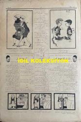Osmanlıca Akbaba Mizah Dergisi-Gazetesi, Orijinal Dönem Basım, (Ottoman Magazine-Newspaper) - 8 Mart 1926 - Sayı: 340 - Karikatürist Ramiz Gökçe'nin Çalışması: Nasrettin Hoca'nın Kar Helvası Gibi: Kendileri Yaptılar, Kendileri Beğenmiyorlar! 