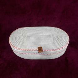 EL YAPIMI HASIR JÜT KAPAKLI KUTU