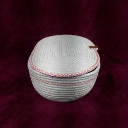 EL YAPIMI HASIR JÜT KAPAKLI KUTU