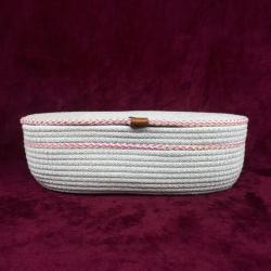 EL YAPIMI HASIR JÜT KAPAKLI KUTU